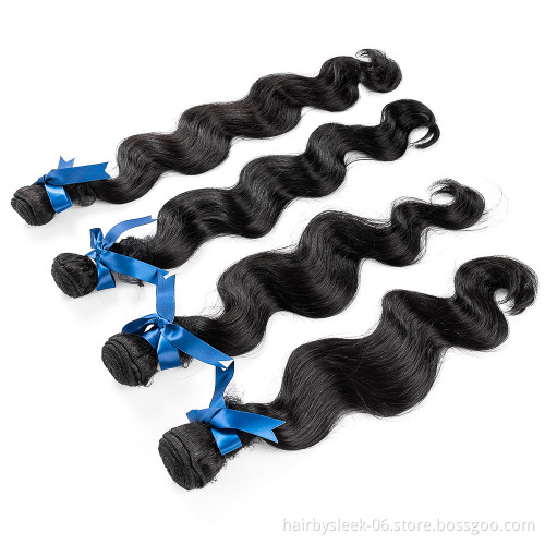 Miracle hair products natural black color charming princess brazilian body wave human hair quality synthetic hair weft